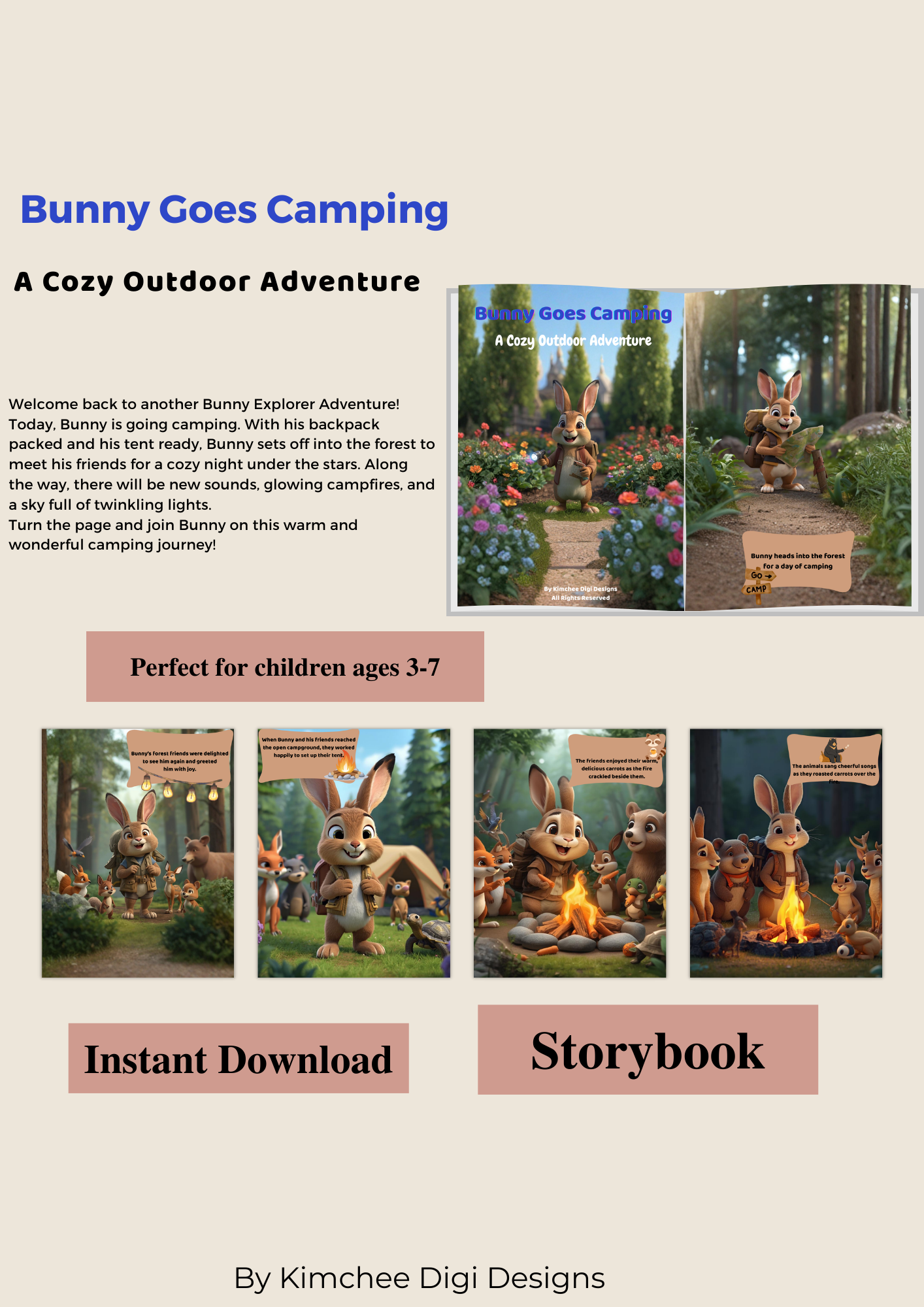 Bunny Goes Camping:  A Cozy Outdoor Adventure