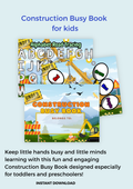Construction Busy Book for Kids