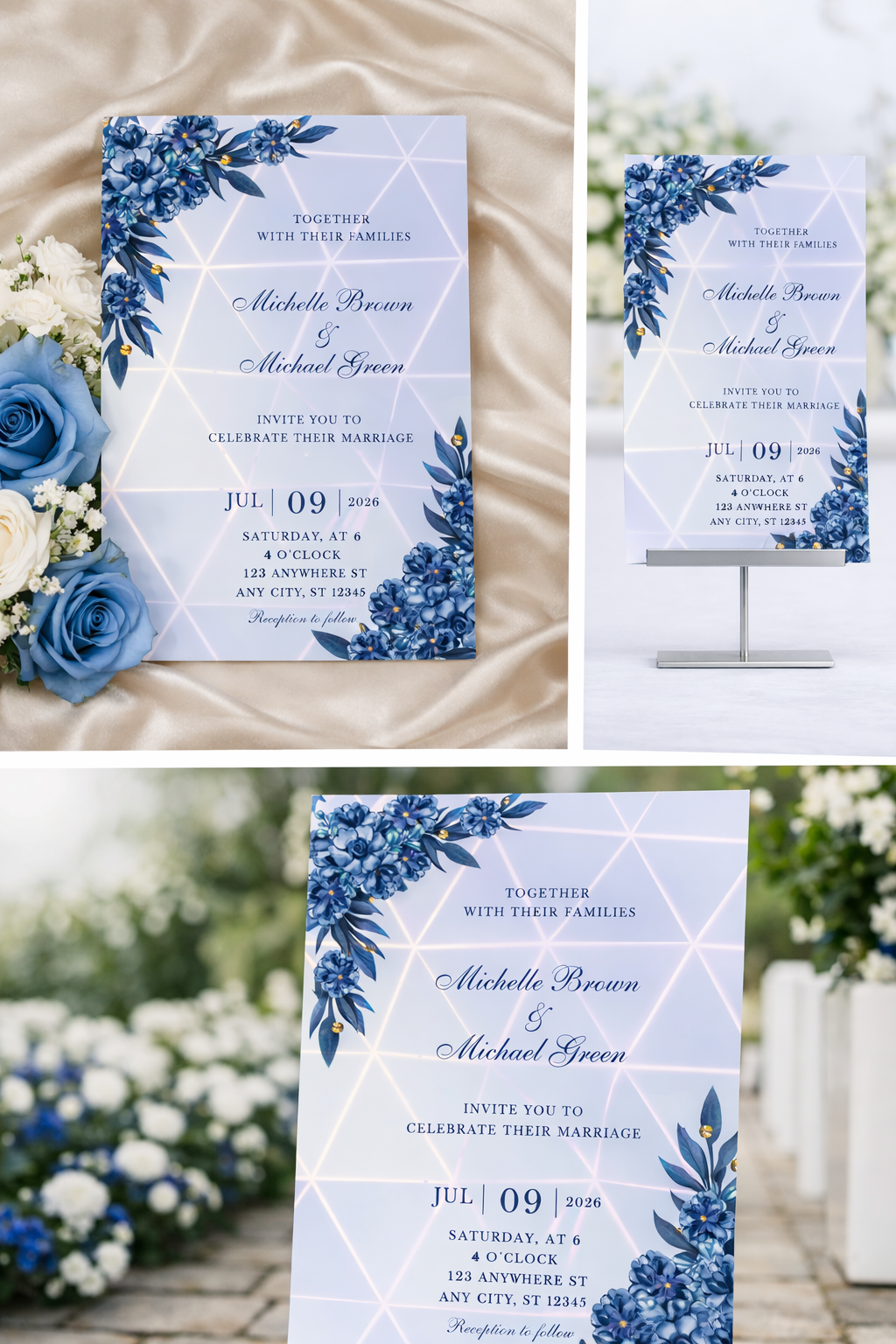 Wedding Invitation digital template
