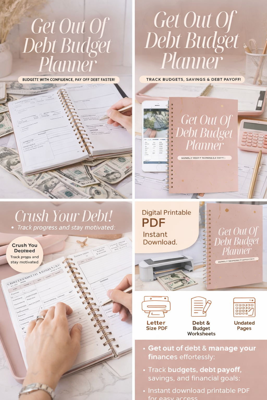Get Out of Debt Budget Planer